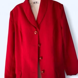 Red blazer with red gold buttons #blazer 14 Wear Abouts